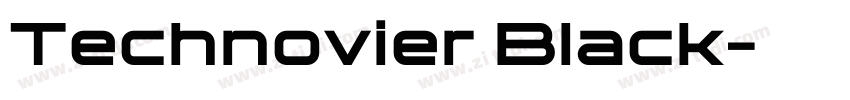 Technovier Black字体转换